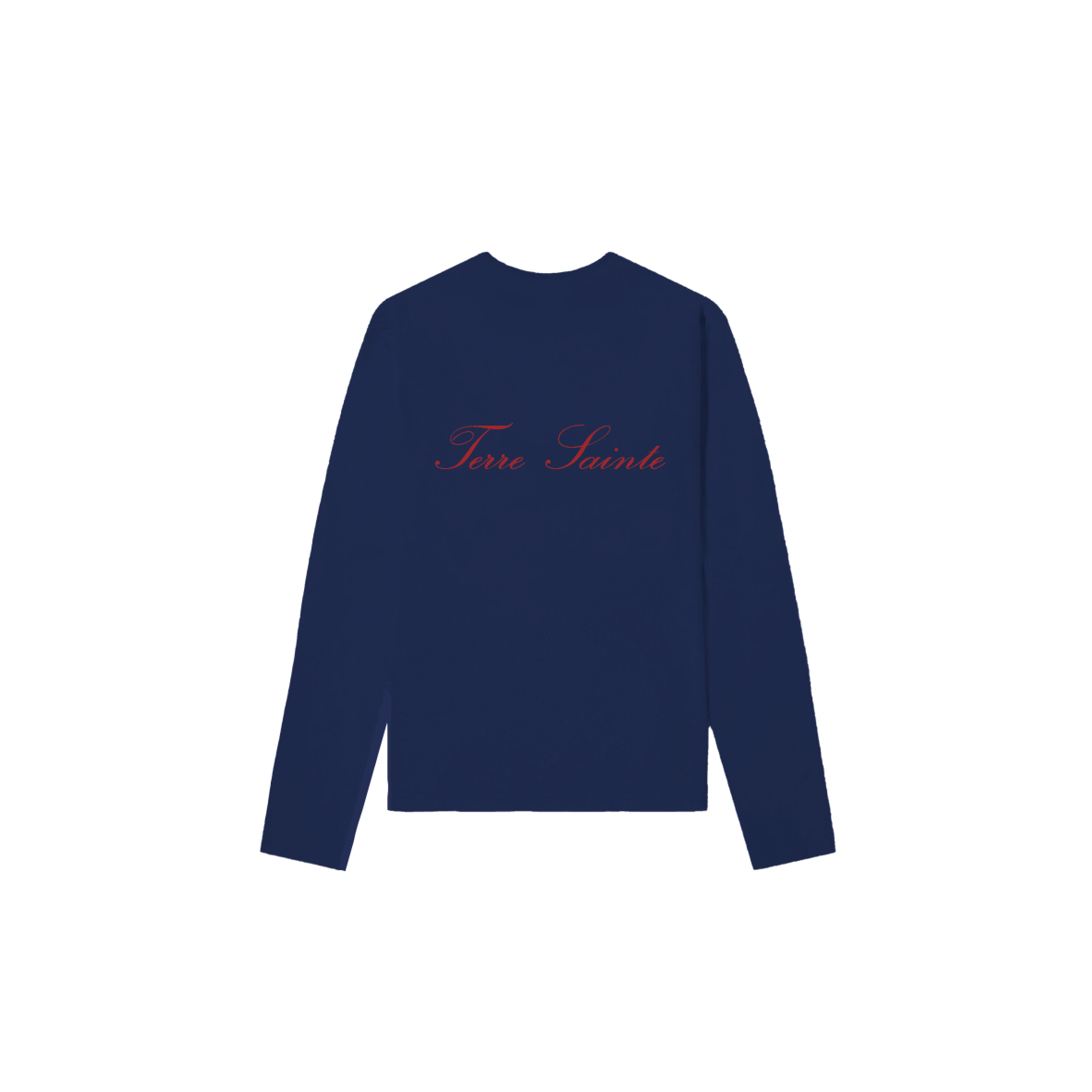 Longsleeve Terre Sainte Élément – Bleu Marine Vue Dos